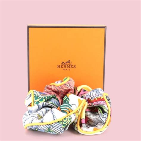 hermes silk scrunchie